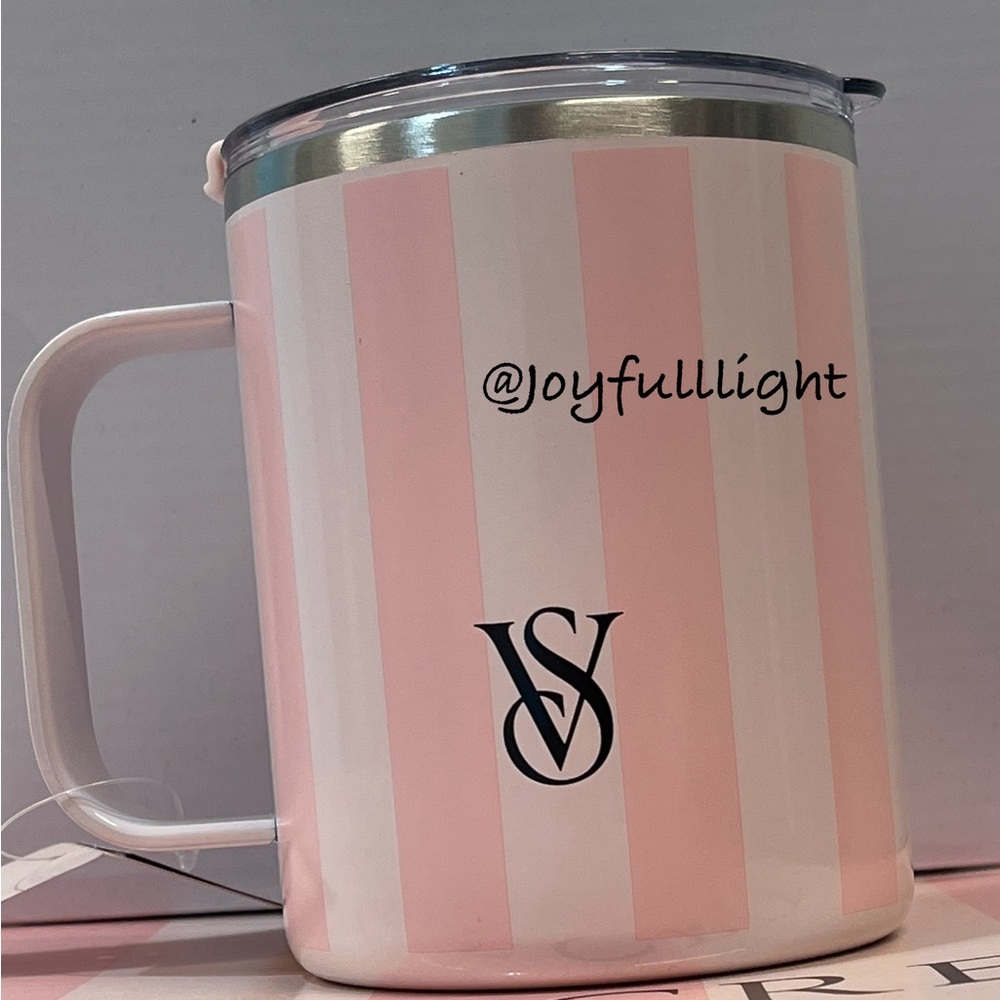 Victoria’s Secret iconic Heritage Stripe Travel MUG & passport case - Picture 6 of 6